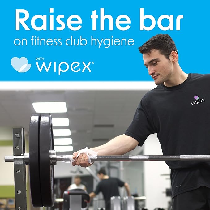 Wipex Gym Wipes Bundle - Get 2 Buckets (1) Lavender Plant-Based Fitness Equipment Wipes & (1) Sanitizing BZK for Skin, Great for Gyms, Yoga Studios, Home, Fitness Centers, 400 Ct (Pack of 2)