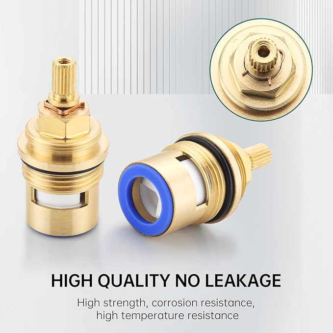 Faucet Cartridge Replacement for Kohler 1000187 1000188, Used in Deck Faucets with 3/4 inch Valves, 2 Pack Ceramic Valve Faucet Replacement Parts (2 Pack 1000187+1000188)
