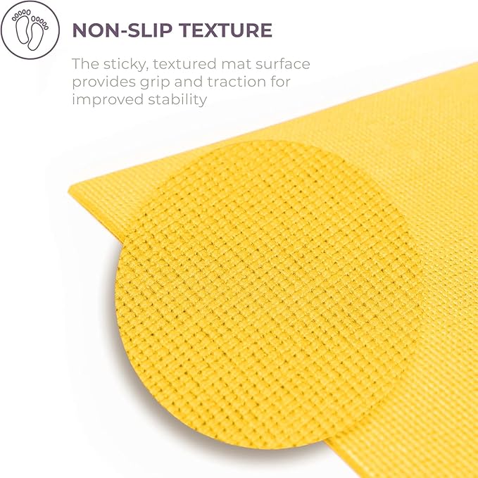 Sunshine Yoga Voyage Yoga Mat, 6 Pack, 72" x 24" Professional Studio and Gym Bulk Yoga Mats, 5mm Thick, Durable, Anti-Tear, Non Slip Fitness and Exercise Mats