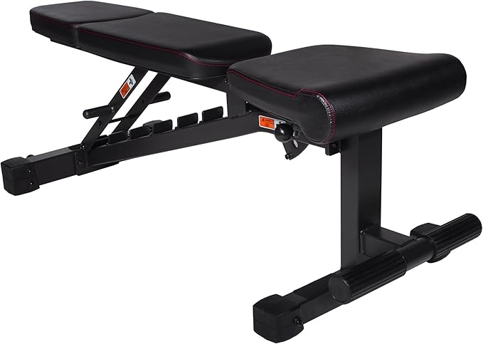 XMark Adjustable Weight Bench, High Performance Adjustable Bench, 1500 lb Weight Capacity, Strength Training Adjustable Benches for Commercial or Home Use