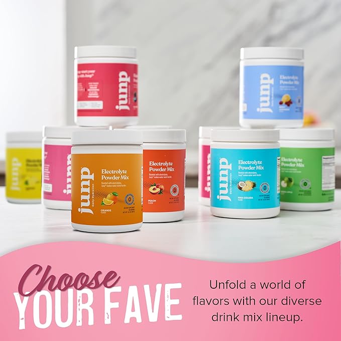 JUNP Electrolytes Powder No Sugar No Carbs – Vine Ripened Grape Keto Electrolyte Drink Mix - Potassium & Salt Hydration Powder Electrolytes Zero Calorie Sugar Free Electrolyte Powder, 90 Servings