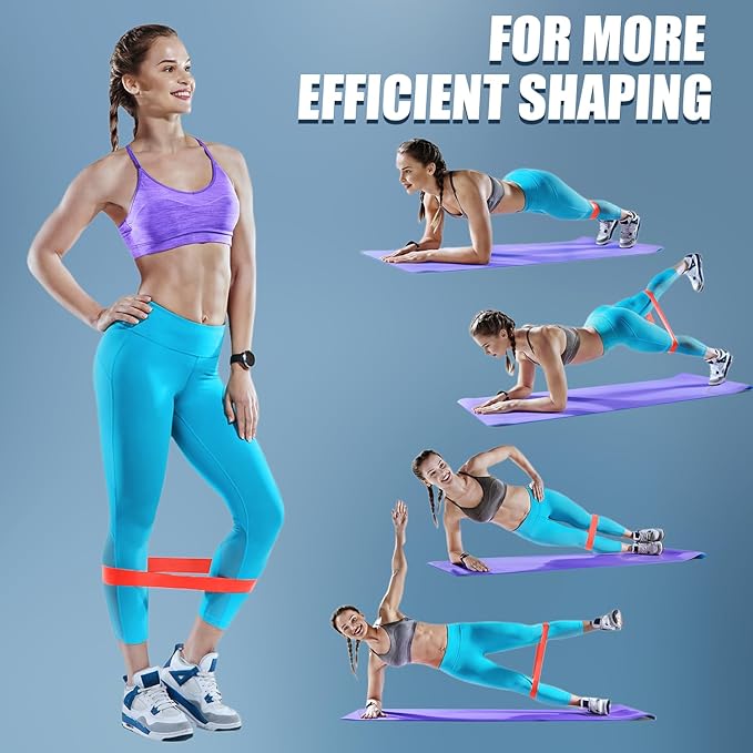 WHATAFIT Resistance Bands, Exercise Bands,Resistance Bands for Working Out, Work Out Bands with Handles for Men and Women Fitness, Strength Training Home Gym Equipment