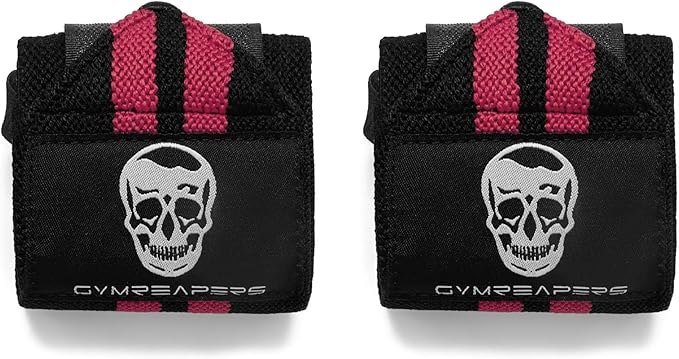 Gymreapers Weightlifting Wrist Wraps (IPF Approved) 18" Professional Quality Wrist Support with Heavy Duty Thumb Loop - Best Wrap for Powerlifting Competition, Strength Training, Bodybuilding
