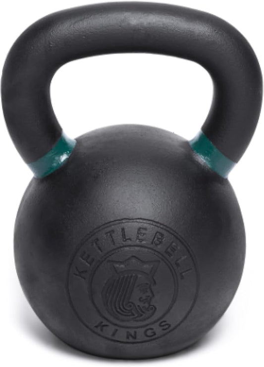 Kettlebell Kings Powder Coated Kettlebell Weights - 9-97 lb Strength Training Kettlebells for Men and Women - Hand Weights Workout Gym Equipment - Weights Set for Home Gym- New