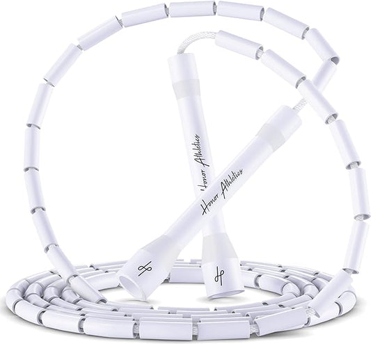 Honor Athletics 2.0 Beaded Jump Rope - Adjustable with Unbreakable Handles & Shatterproof Beads for Enhanced Fitness Training