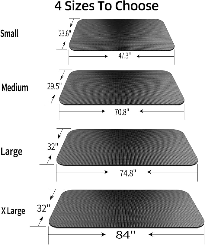 Bike Mat,Treadmill Mat,For Walking Pad,Elliptical,Exercise Bikes, Stationary Cycles,Spin Bike,Under Exercise Bike Trainer Pad for Indoor Stationary Gym Fitness Equipment Hardwood Floor Protector