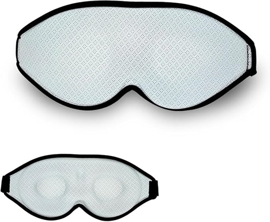 3D Sleep Mask, 100% Blackout 3D Contoured Sleep Eye Mask, Comfortable & Super Soft Sleeping Mask with Adjustable Straps for Women, Men, Sleeping Travel Yoga Naps (Baby Blue)