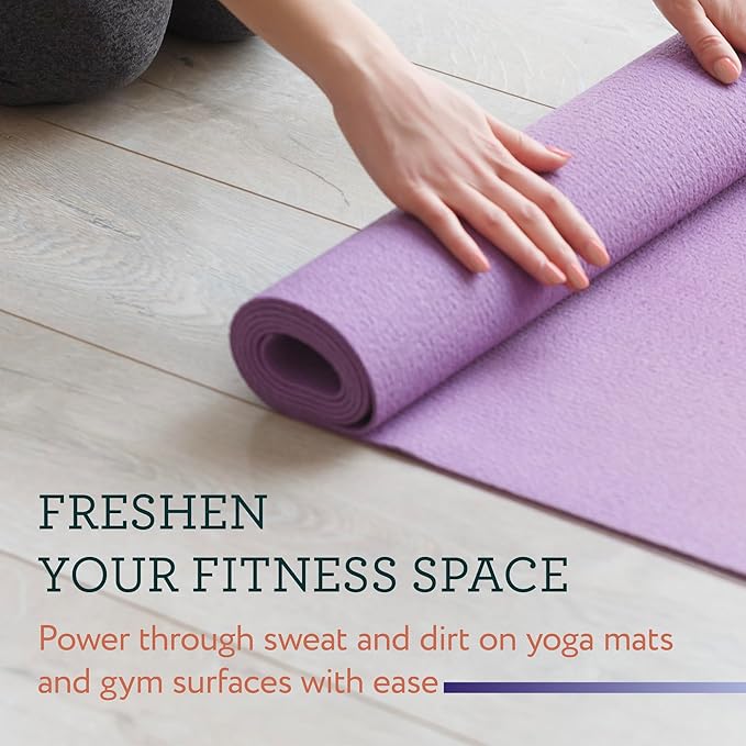 IMPRESA Yoga Mat Cleaner Wipes - 150 Count (2-Pack), 9 x 9 In, Lavender Scent - Gym Equipment & Exercise Mat Cleaning Wipes