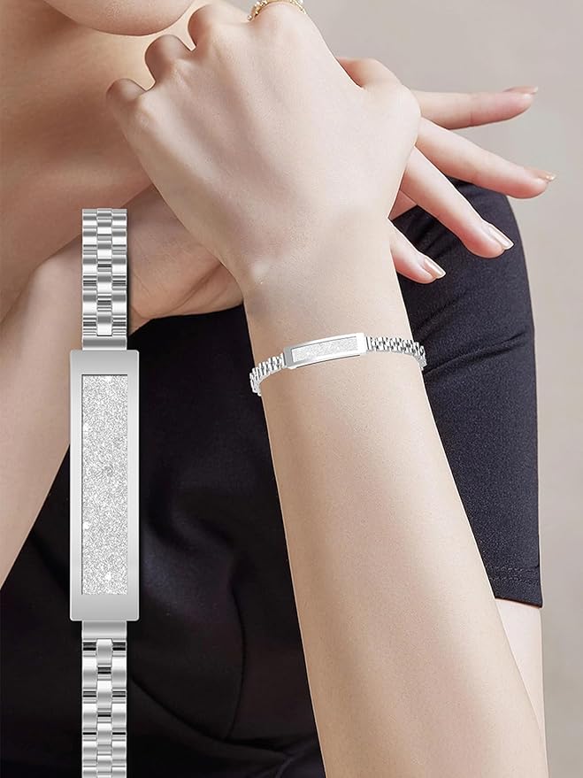 Smart Bracelet Fitness Tracker Heart Rate Monitor Sleep Tracker Step Counter Calories Pedometer Activity Tracker Remote Camera Dress Health Wristband for Women Ladies