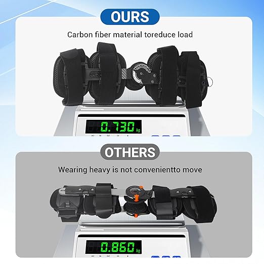 ROM Knee Brace with Shoulder Strap - Hinged Post OP Knee Brace Immobilizer Leg Braces Orthopedic Patella Knee Support Orthosis for ACL, PCL, MCL Injury, Meniscus Tear, Adjustable for Left and Right Leg