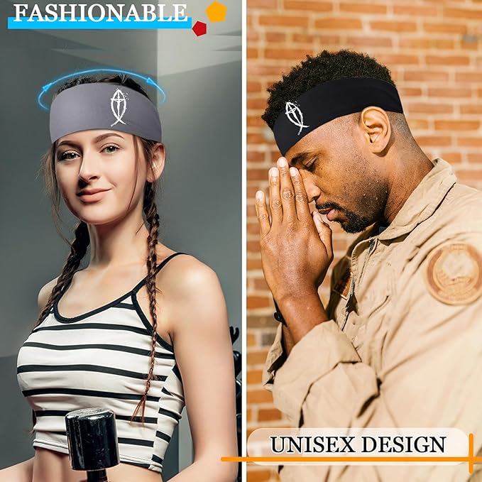 3pcs Sports Sweat Bands Headbands Men Head Sweat Band Headbands for Men Skull Sweatbands Mens Women