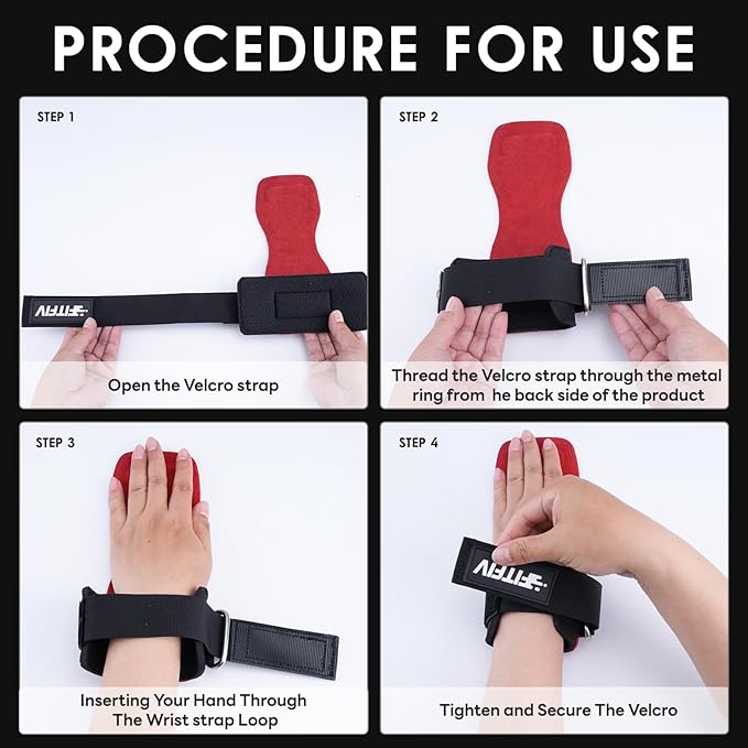 Weight Lifting Wrist Strap, Double Leather Weightlifting Wrist Straps for Gym Strength Training, Neoprene Padded Wrist Wraps - for Men & Women (Pair)