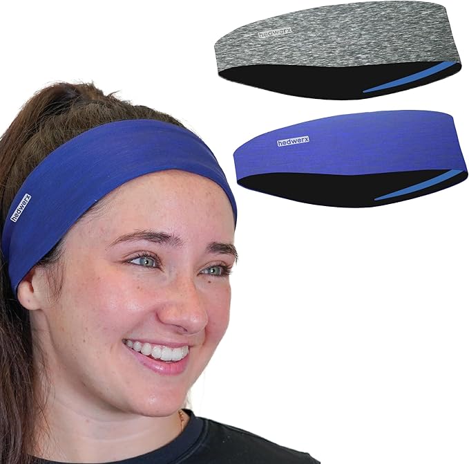 Hydra2 Headbands for Women & Men | Sweat Diverting, Hair Bands for Athletes, Gym, Cycling & Fitness | Flatweave