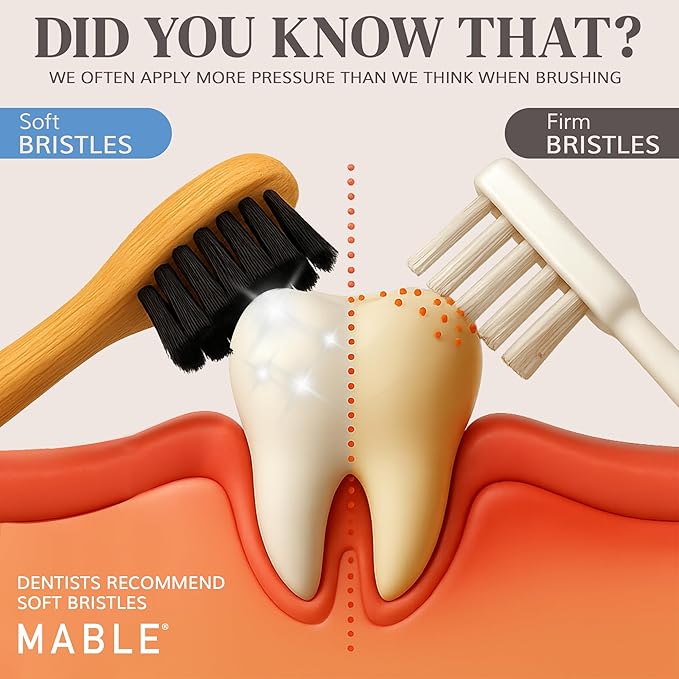 Bamboo Electric Toothbrush Heads | Compatible with Philips Sonicare Electric Toothbrush | 4 Brush Heads with Soft Bristles | Plant-Based Adult Size Replacement Heads