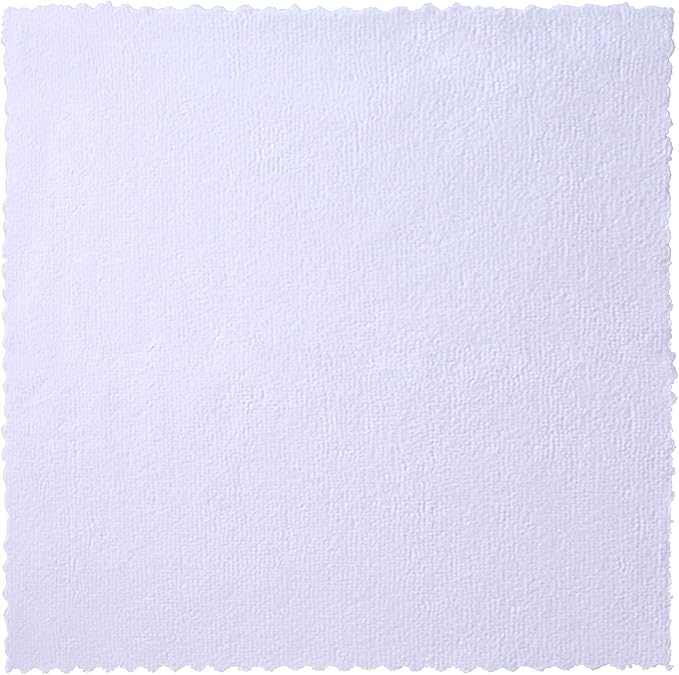 Eurow 200GSM Microfiber Cleaning and Drying Cloths with Dispenser Box, Reusable, Streak-Free, Scratch-Free, Ultra Absorbent, Edgeless for All Surface Types, 12x12in, 50-Pack, White