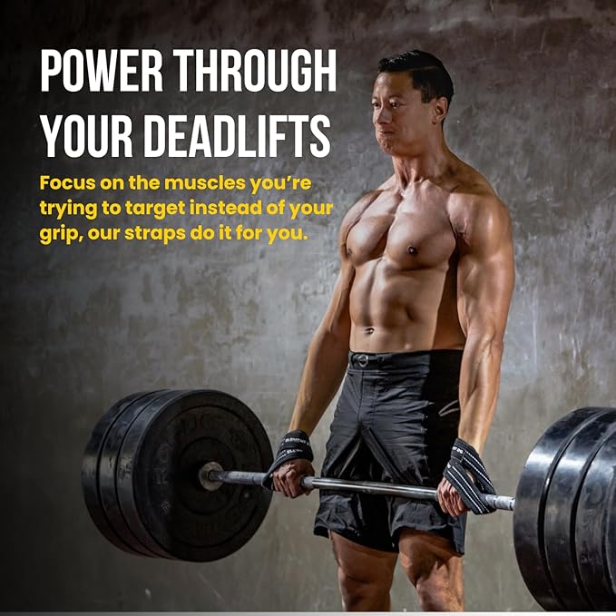 Element 26 Padded Figure 8 Lifting Straps - Weightlifting Straps - Figure 8 Straps - Wrist Straps for Men, Women, Weight Lifting, Deadlifts - Deadlifting Straps