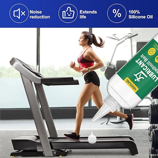Treadmill Lubricant for Belt, Treadmill Lube, Treadmill Oil with Hard Application Tubes & Oil Absorption Cloth and Precision Screw Caps, Suitable for Nearly All Type of Treadmills - 4 oz