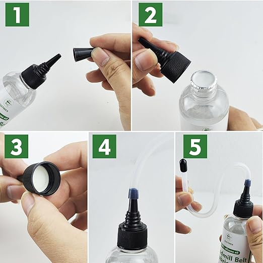 2 x 125ml Treadmill Lubricant for Belt, 100% Silicone Treadmill Oil, High Temperature Resistant Stable Treadmill Belt Lubricant, Treadmill Lube Suitable for Most Types of Treadmills