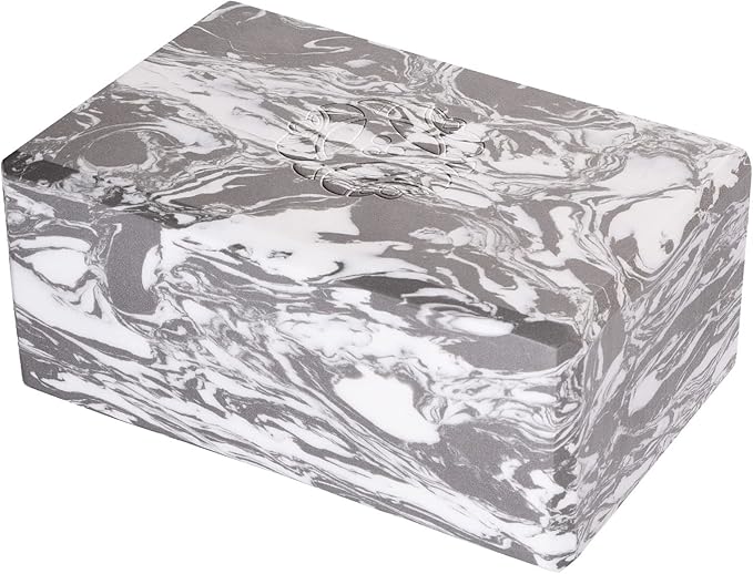 Hugger Mugger 4 in. Foam Yoga Block - Strong and Stable, Beveled Edges for Comfort, Most Favored Block Size, Helps with Alignment and Support in Many Poses