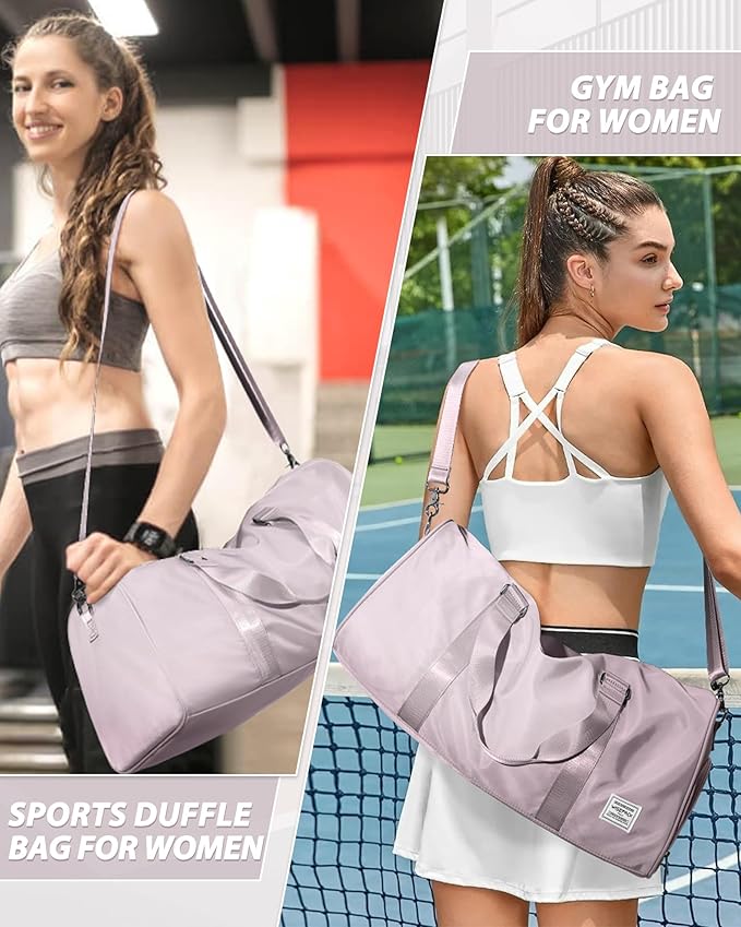 Gym Bag Womens,Travel Duffel Carry on Bag Sport Tote Bag Weekend Overnight Bag