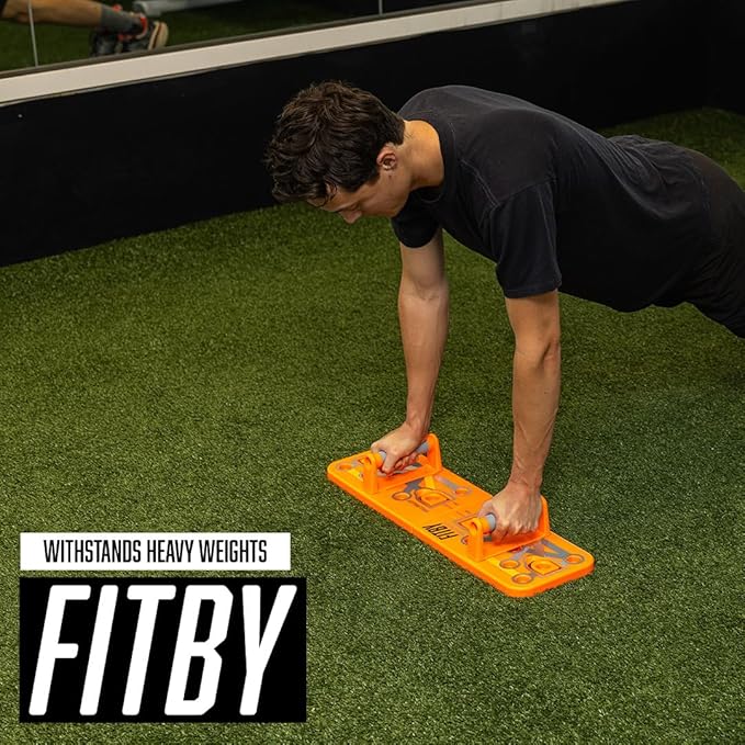 Foldable Push Up Board for Men and Women- Multifunctional Workout Equipment - Foldable Push Up Bar- Fitness Gym Equipment- Portable Board for Home Exercise and Workout - Push Up Board by Fitby