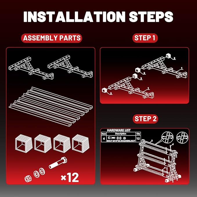 Papababe Dumbbell Rack for Home Gym, 3-Tier Weight Rack 1000lbs Capacity Dumbbell Storage Rack, Heavy Duty Weight Storage Organizer for Dumbbells and Kettlebells