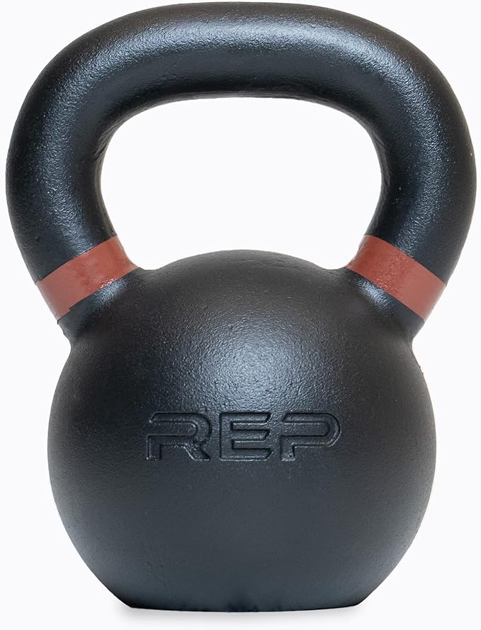 REP Fitness Single Kettlebells 5lb to 50lb Range, Cast Iron, Strength Training, Adjustable Weight, Power Workout Equipment, Home Gym, Free Weights, Dumbbell Alternative, Exercise, Men, Women