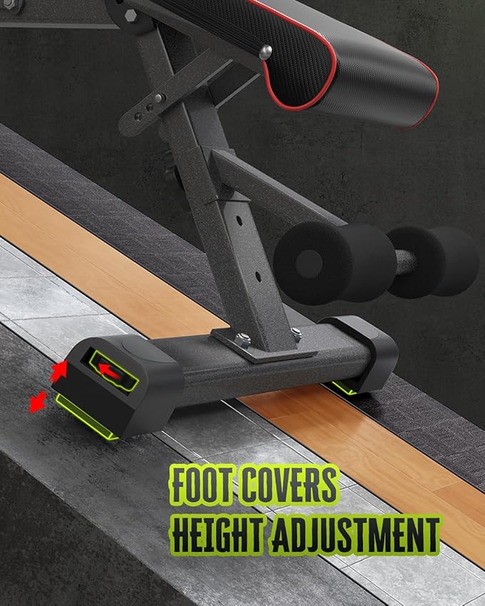 Adjustable Weight Bench for Bench Press, Heavy Duty Stable Workout Bench Foldable Weight Benches for Home Gym, Incline/Decline 90 Degree Bench Exercise Bench