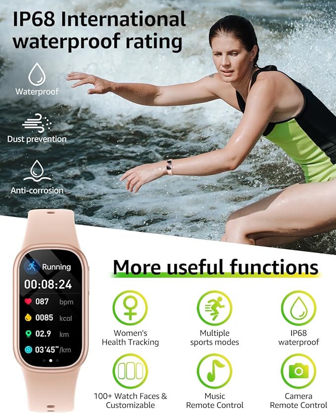 Fitness Tracker (Answer/Dial Call), Smart Watch with 1.47" HD Touch Display, 130+ Sport Modes Activity Tracker with Sleep Monitor, IP68 Waterproof Tracker for Android&iPhone Women Men
