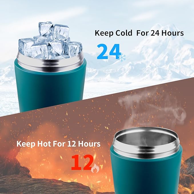 TOOFEEL Protein Shaker Bottle 20 oz - Double Walled Insulated Vacuum Shaker Cups for Protein Shakes, Keeps Cold/Hot, Metal Stainless Steel Water Bottle, Preworkout Gym Shaker Bottle