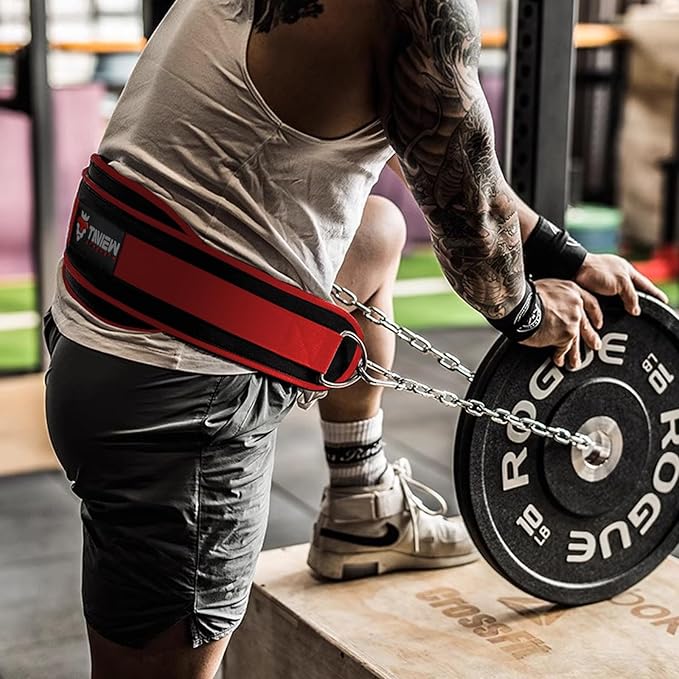 Heavy Duty Dip Belt With Chain - Weighted Pull Up Belt for Workout