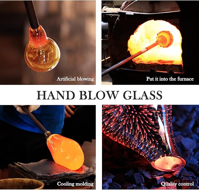 Porseme 150ml Essential Oil Diffuser Glass Color Changing Aroma Air Diffusers Aromatherapy Ultrasonic Cool Mist Humidifier 6 Running Hours Waterless Auto-Off for Sleeping Yoga Office Spa