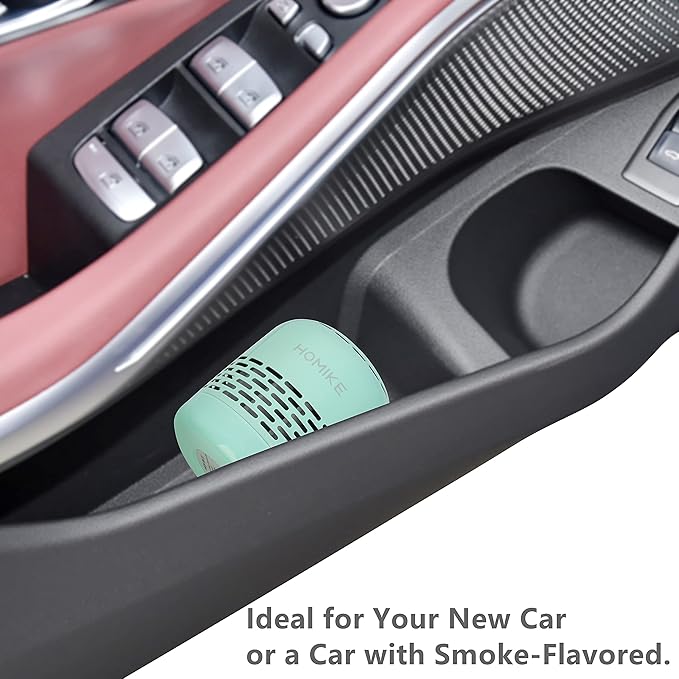 HOMIKE Refrigerator Deodorizer, Odor Eliminator,Last up to 10 Years for Car,Closet,Shoes Cabinet,Fridge and Freezer,Outperforms Baking Soda and Activated Carbon (Green)