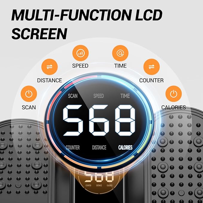 Under Desk Elliptical Machine, Electric Ellipse Leg Exerciser as Seen on Tv for Seniors, Quiet Portable Seated Pedal Exerciser with Remote Control, 12 Adjustable Speeds, Auto & HR Mode for Home Office