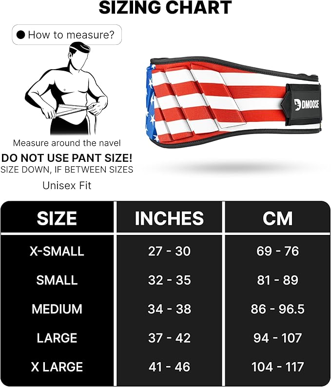 DMoose Fitness Weight Lifting Belt for Squats, Deadlift & Intense Workout - 6" Adjustable Fit Auto Lock Weightlifting Belt for Men & Women - Neoprene Gym Belts for Stability & Lumbar Back Support