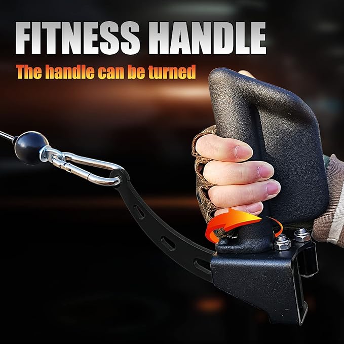 KORIKAHM Adjustable Lat Pull down Bar, Cable Machine Attachments for Gym, Home Gym Fitness T-bar Row Pulldown Attachments, Lat Pull Down Machine Wide Grip Neutral Grip Handle