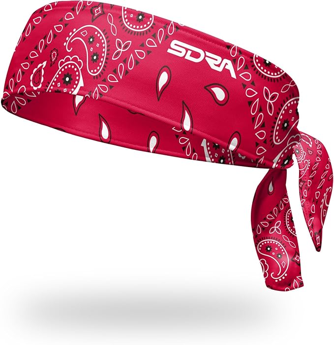 Suddora Paisley Print Bandana Headband, Multi-sport Boho Style Bandana, Non-slip Fabric, Unisex Head Accessory for Bikers