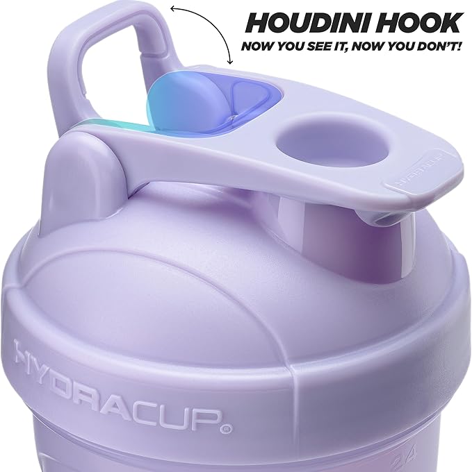 Hydra Cup ProFlow Shaker Bottles 6-Pack (28oz) | Protein Shaker Cups with Whisk Ball, Leak-Proof Lid, Hidden Carry Handle | BPA-Free Gym Mixer for Protein Powder, Mixing Supplements, Pastel Colors