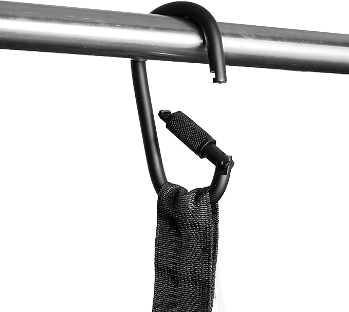 Gymreapers Hanging Ab Straps for Pull-Up Bar — Hang Bar Assist Strap & Strength Workout Exercise Equipment, Padded Adjustable Arm Supports with 2 Steel Carabiners for Leg Raises, Abdominal & Core Training