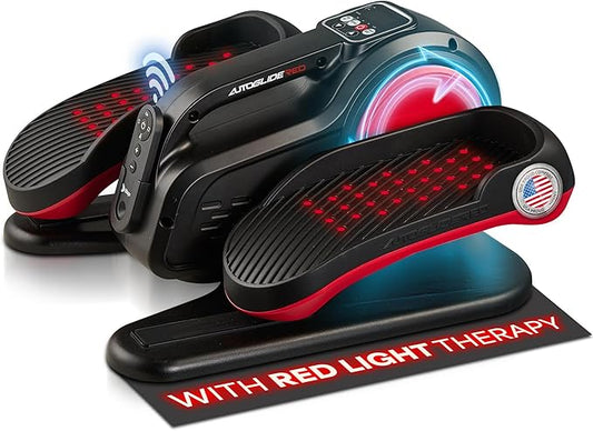 Lifepro Under Desk Elliptical Exercise Machine with or without Red Light, Seated Pedal Exerciser for Seniors & Adults, Quiet Elliptical Machine for Home or Office, Portable Leg Exerciser While Sitting