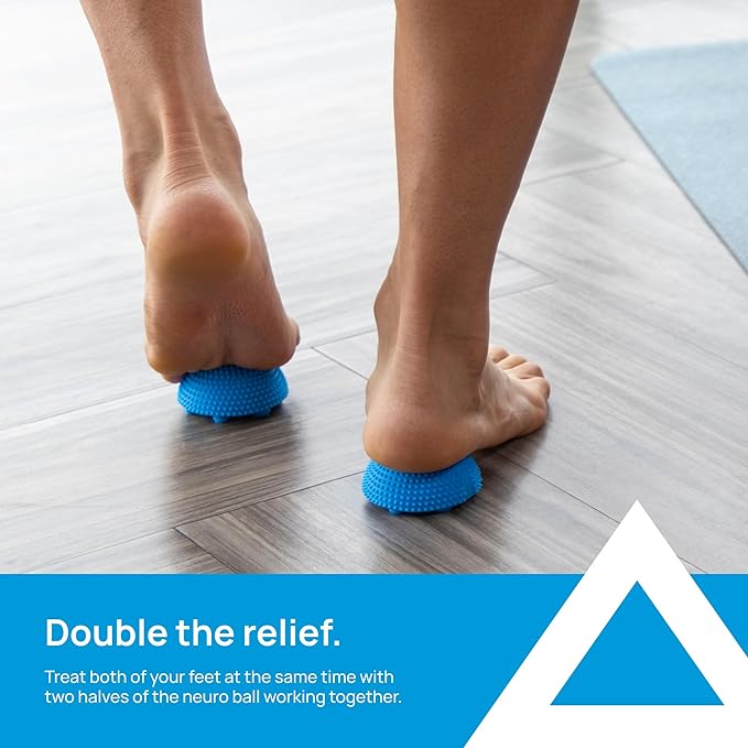 NABOSO Neuro Ball, Foot Myofascial Release Tool, Textured Massage Ball for Feet, Self Massage, Mobility and Recovery