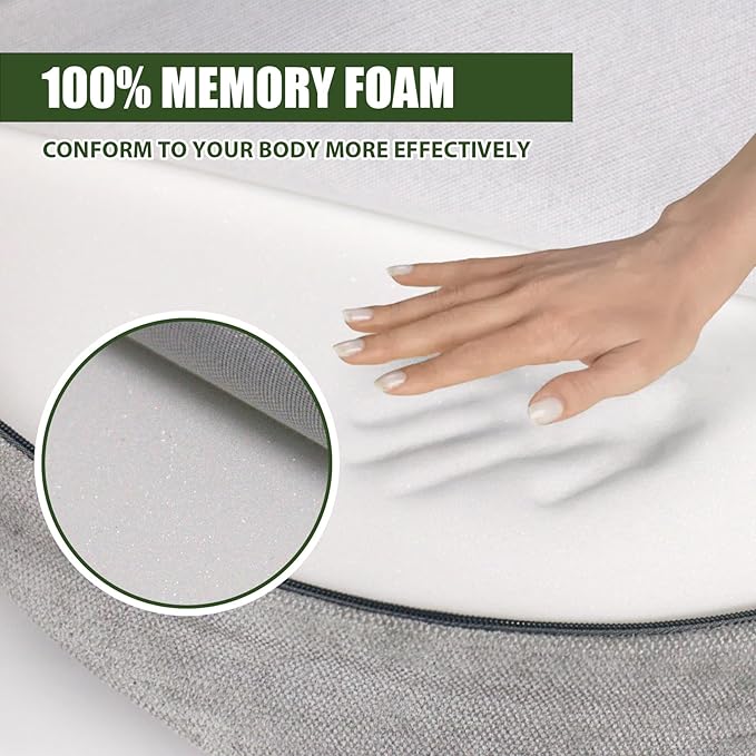 Meditation Cushion - Floor Pillow, Enlarge High Density Extremely Firm, Large Big Foam Floor Cushion Seating for Adults - Premium Yoga Pillows for Adults Gifts for Women, Men,Gray