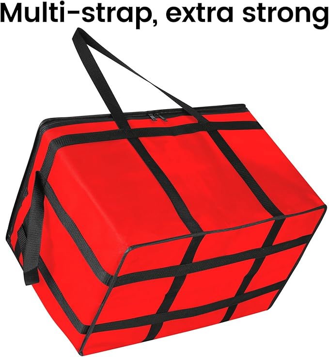 Bodaon Large 2-Pack Insulated Food Delivery Bag, XXXL Grocery Shopping/Catering/Pizza Cooler Bags, Dashers Door Dash Accessories, Cold/Hot Styrofoam Carrier for Doordash/Travel/Shopping/Catering/Car