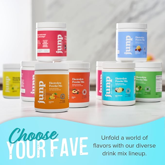 JUNP Electrolytes Powder No Sugar No Carbs – Pina Colada Coconut Pineapple Keto Electrolyte Drink Mix - Potassium & Salt Hydration Powder Electrolytes - Zero Calorie Sugar Free Electrolyte Powder 90ct