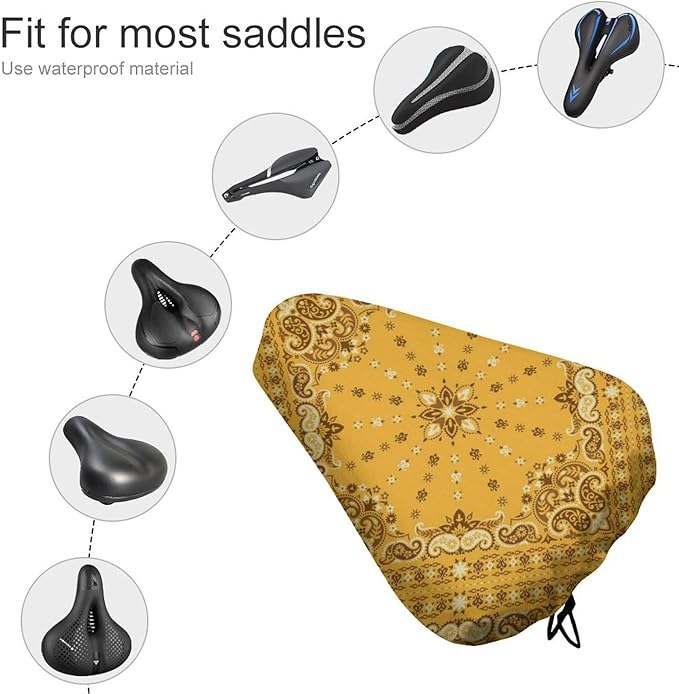 Waterproof Bike Seat Cover with Drawstring Waterproof Bike Seat Rain Cover Seat Protective Water Resistant Bicycle Saddle Rain Dust Cover