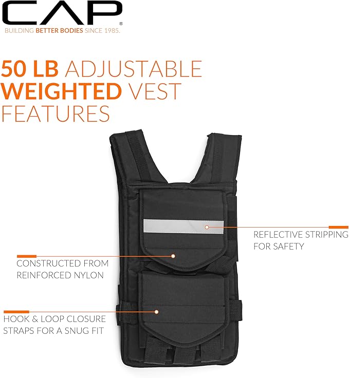 CAP Barbell Adjustable Weighted Vest | Various Sizes