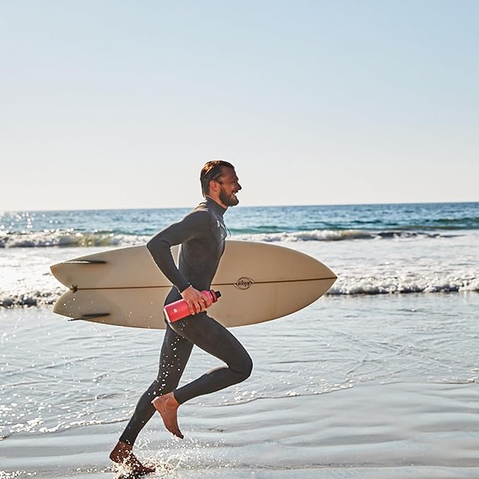 Takeya Originals 40 oz Vacuum Insulated Stainless Steel Water Bottle with Spout Lid, Graphite