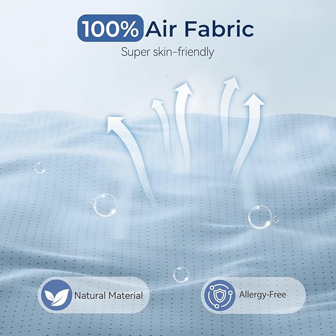 3D Sleep Mask with Bluetooth Headphones, Breathable Cotton Sleeping Headphones for Side Sleepers, Wireless Music Eye Mask with Timer, Gifts for Men Women, Blue