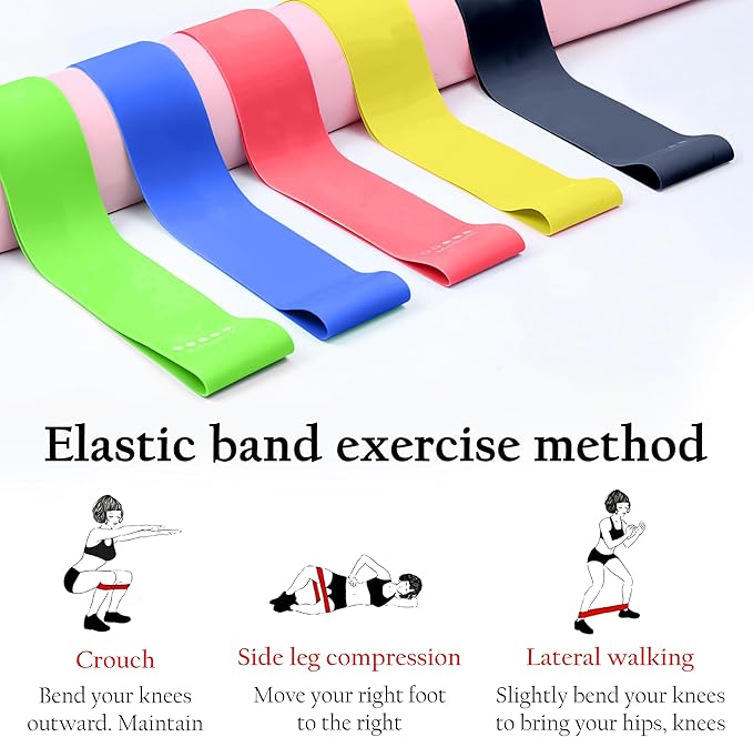 Pilates Ring Set – Magic Circle with Dual Padded Handles, Mini Exercise Ball & 5 Resistance Bands | Pilates Kit for Women | Home Workout Equipment for Full-Body Training & Fitness Set