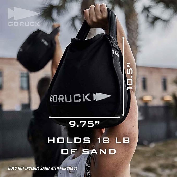 GORUCK Sand Kettlebells Weight for Fitness & Body Workout for Men & Women - for Weightlifting, Dumbbell & Yoga - for Home & Gym Training